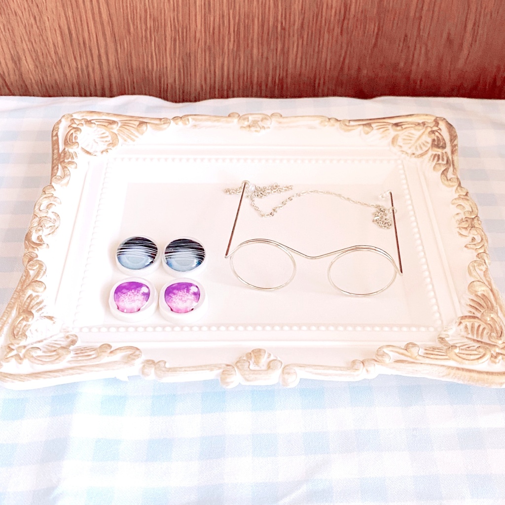 【難あり】オビツ50-04ヘッド+カボションアイ+眼鏡 セット⑯