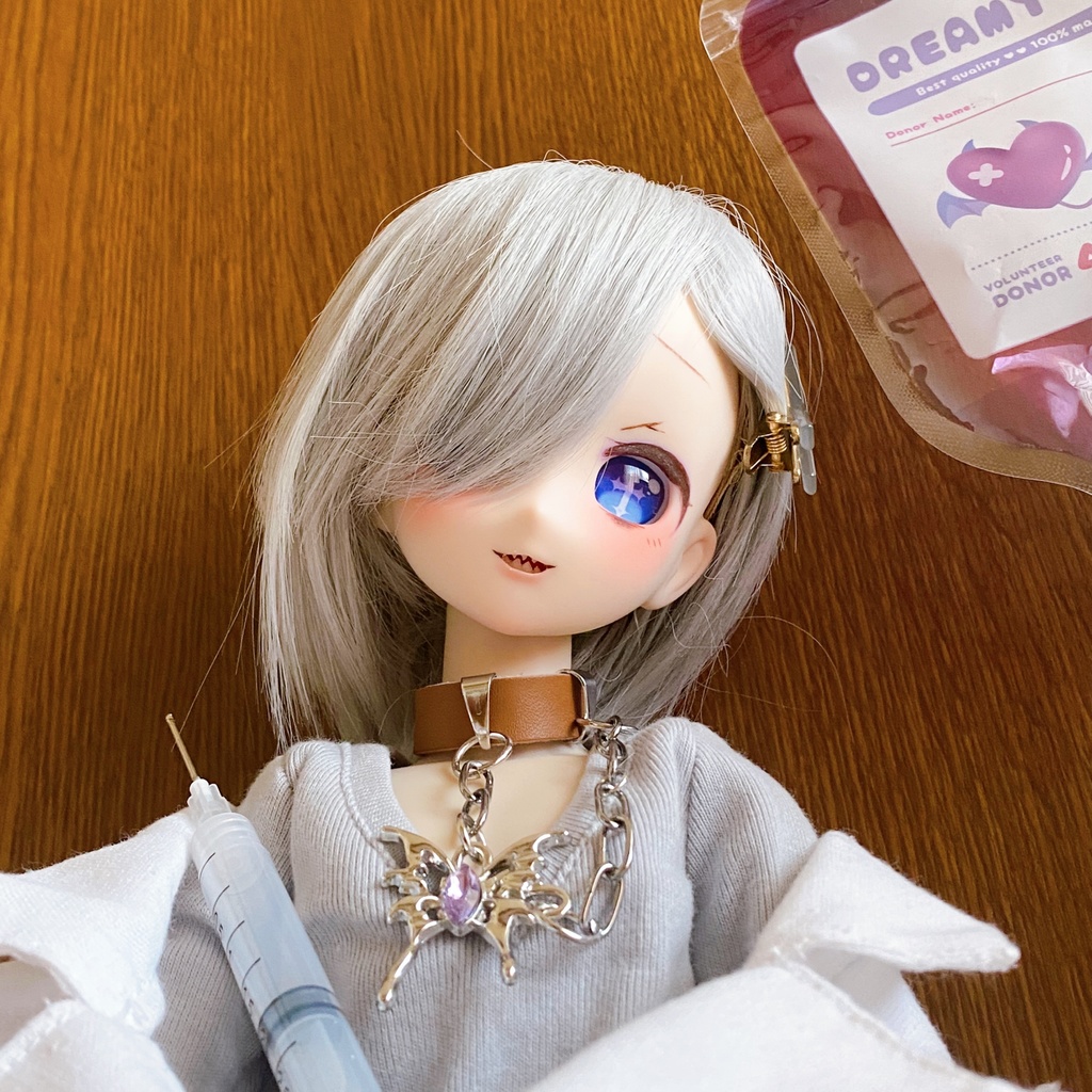 【難あり】オビツ50-04ヘッド+カボションアイ+眼鏡 セット⑯