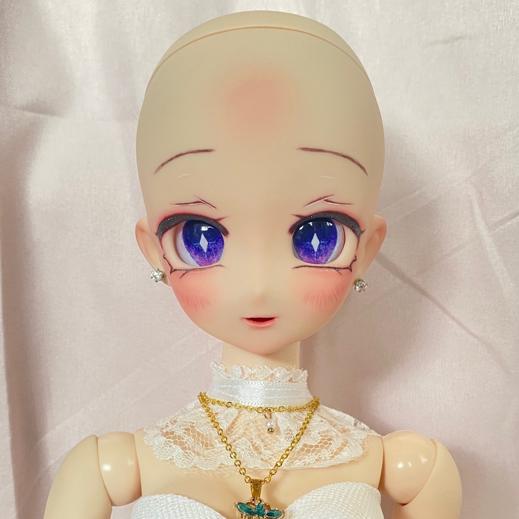 【難あり】オビツ50-04ヘッド+カボションアイ セット⑰