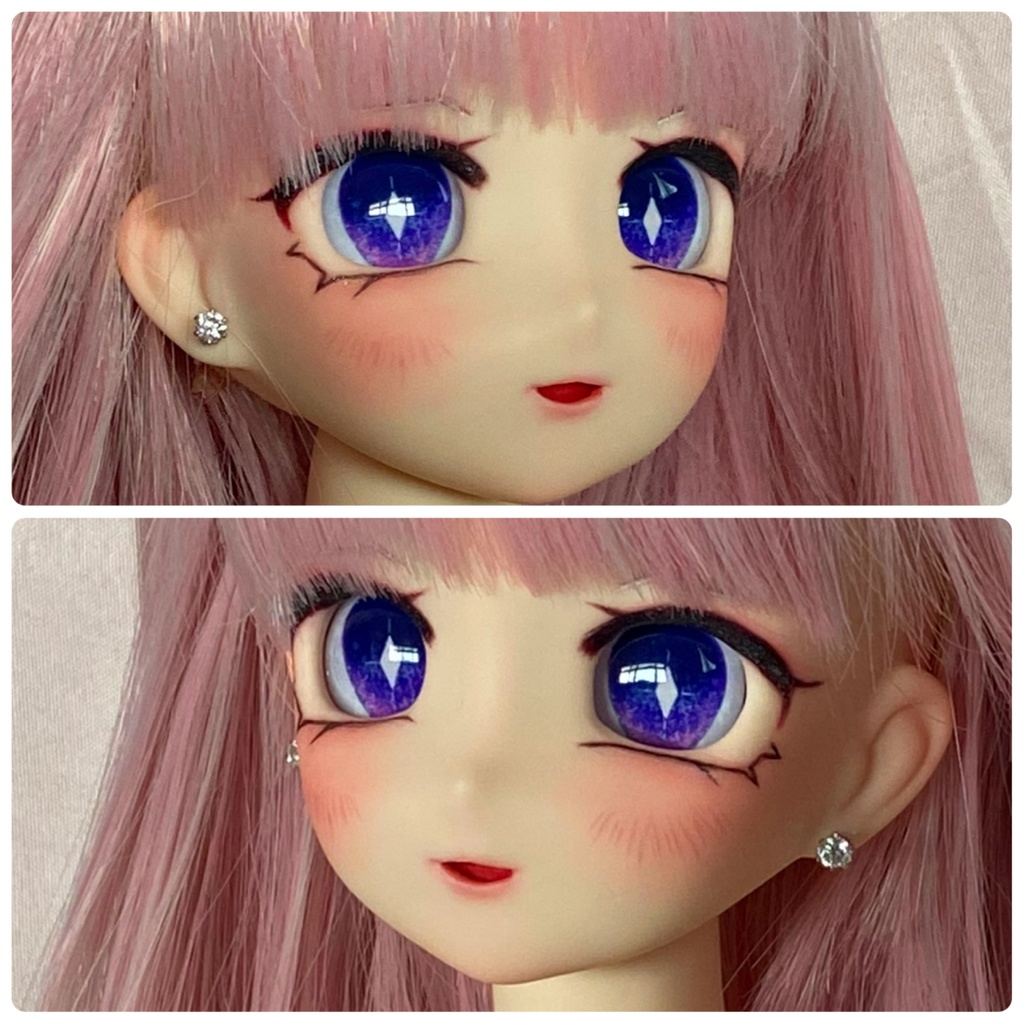 【難あり】オビツ50-04ヘッド+カボションアイ セット⑰