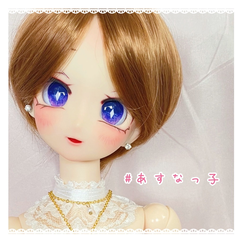 【難あり】オビツ50-04ヘッド+カボションアイ セット⑰