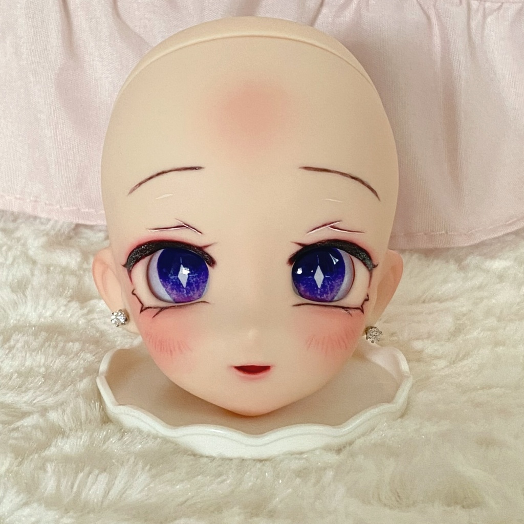 【難あり】オビツ50-04ヘッド+カボションアイ セット⑰