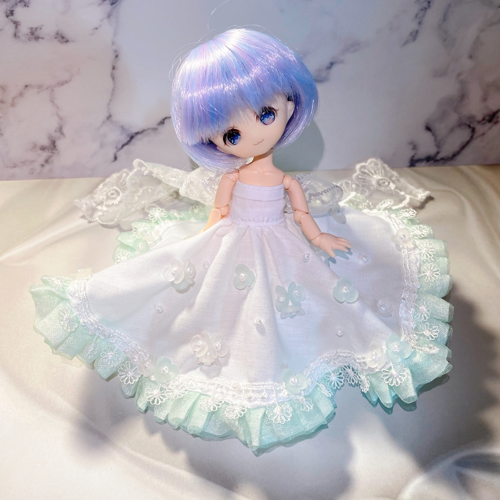 【オビツ11向け】ウェディングドレス①(2026年ver.)【B品】