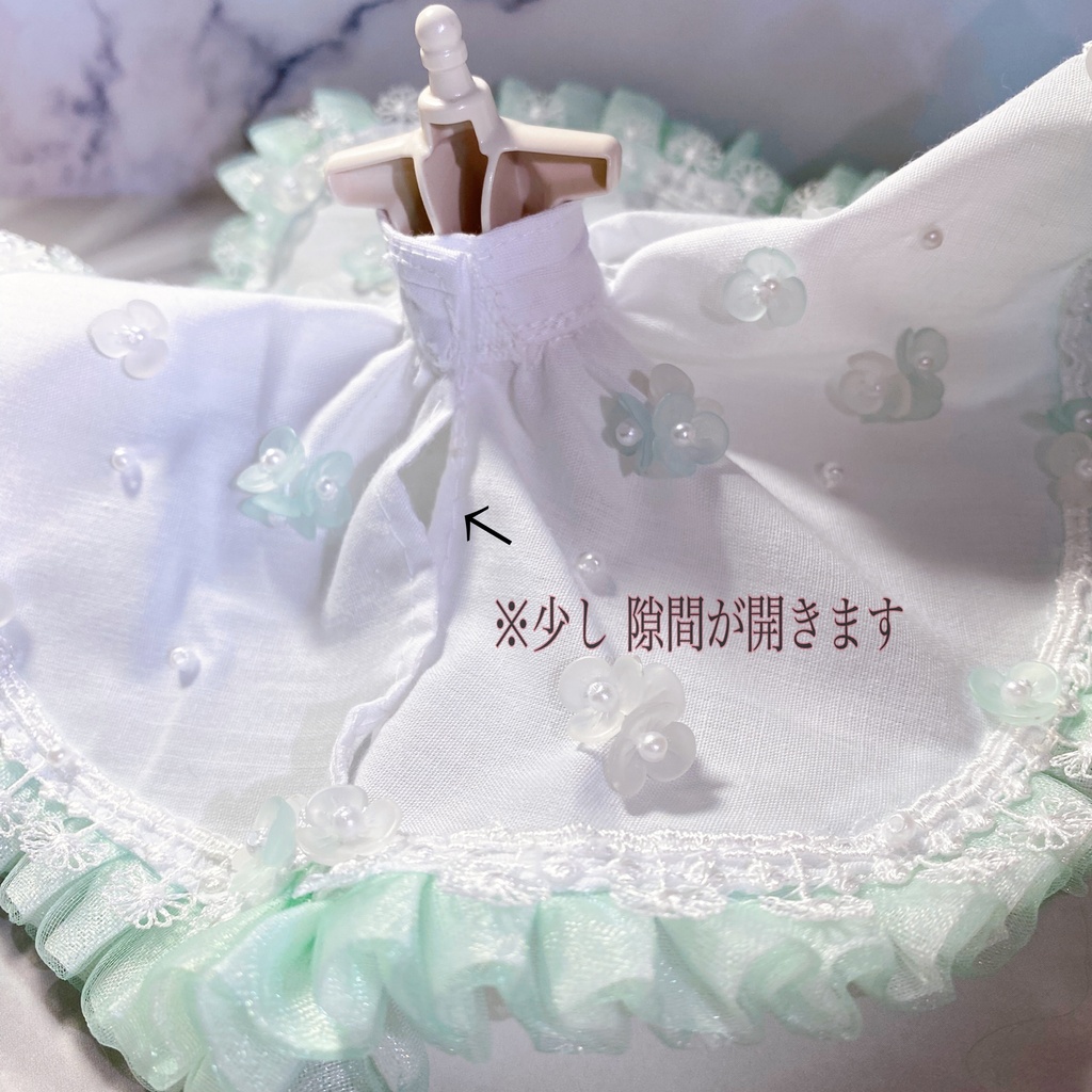 【オビツ11向け】ウェディングドレス①(2026年ver.)【B品】
