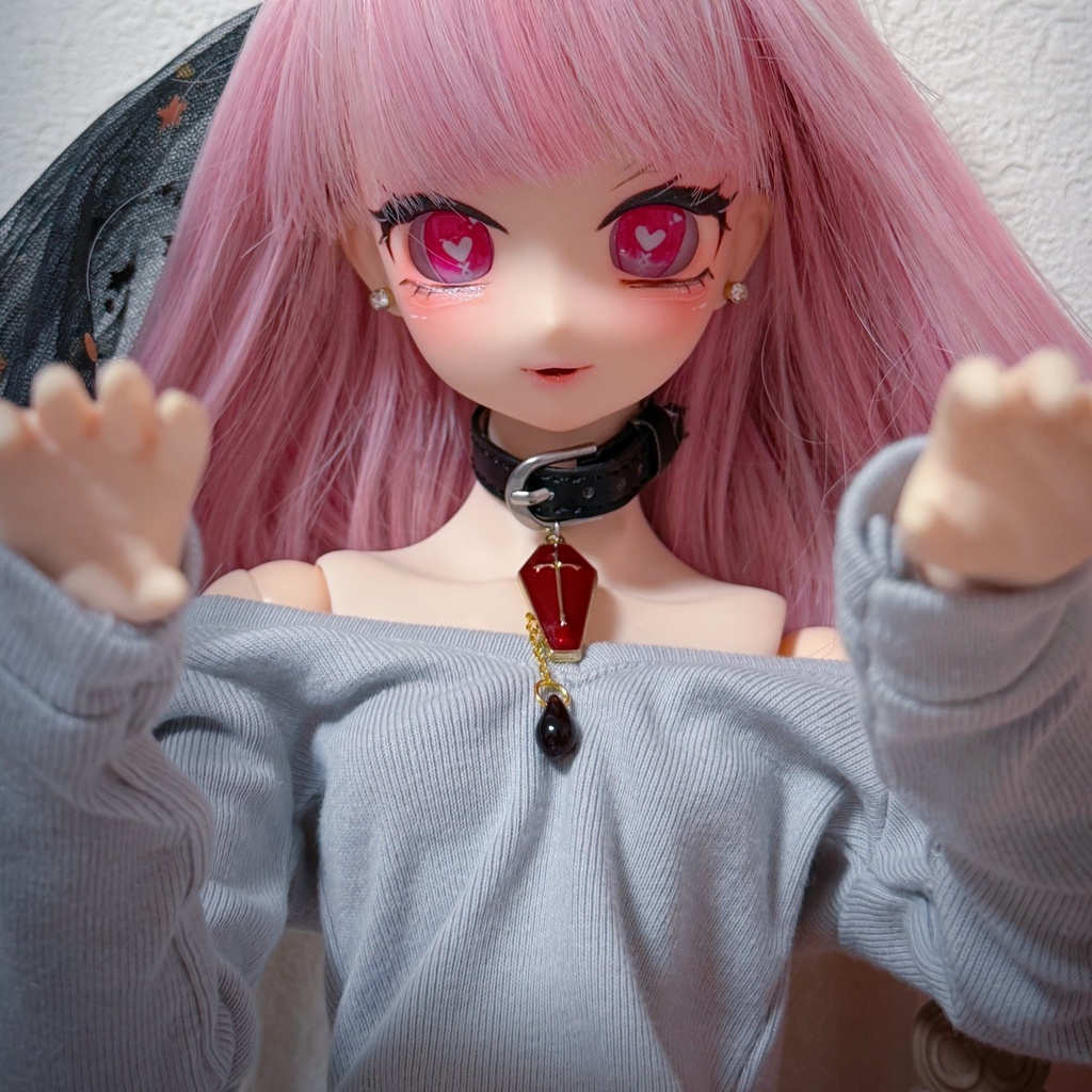 1/4~1/3 ドール用チョーカー(首輪) ヴァンパイアver.【B〜C品】