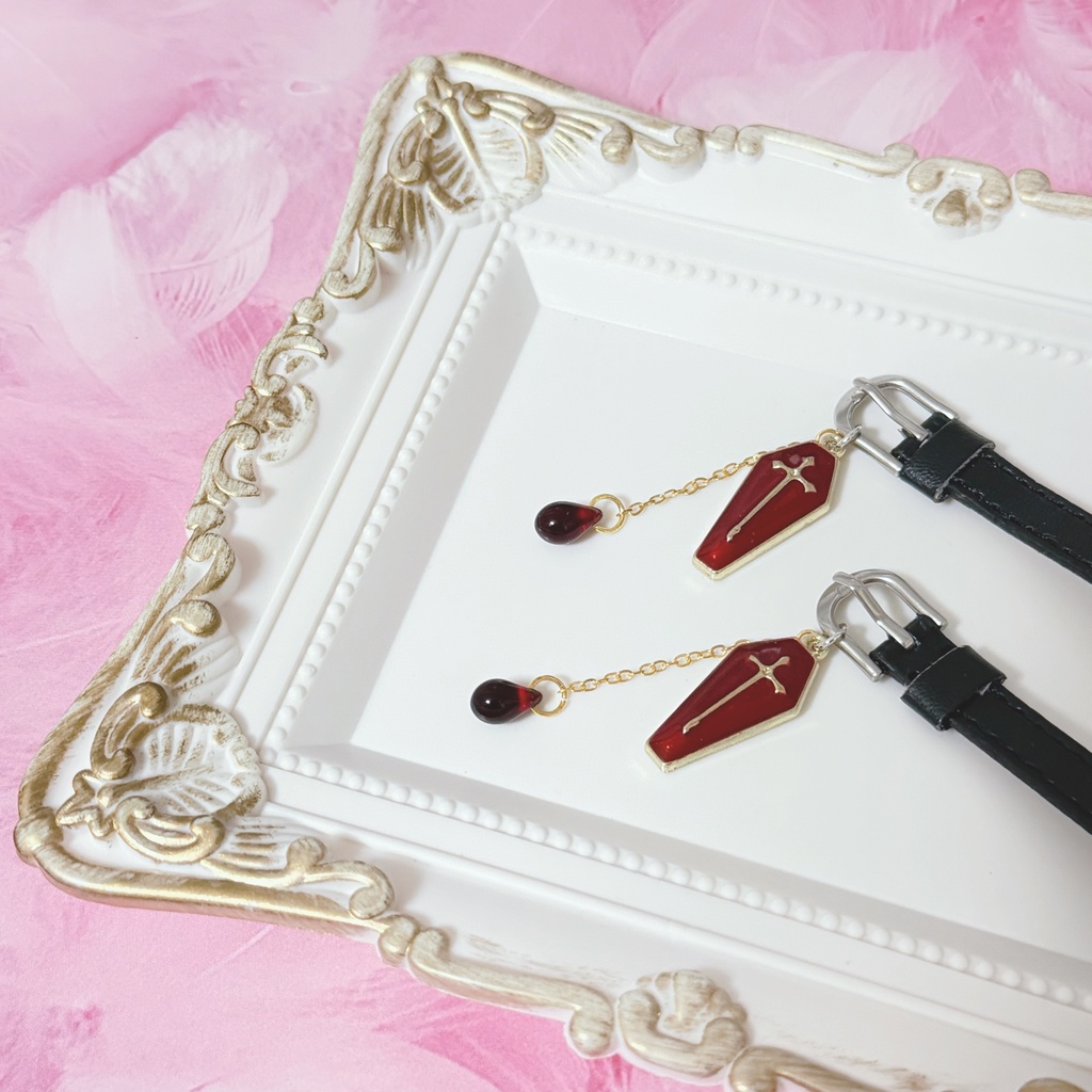 1/4~1/3 ドール用チョーカー(首輪) ヴァンパイアver.【B〜C品】