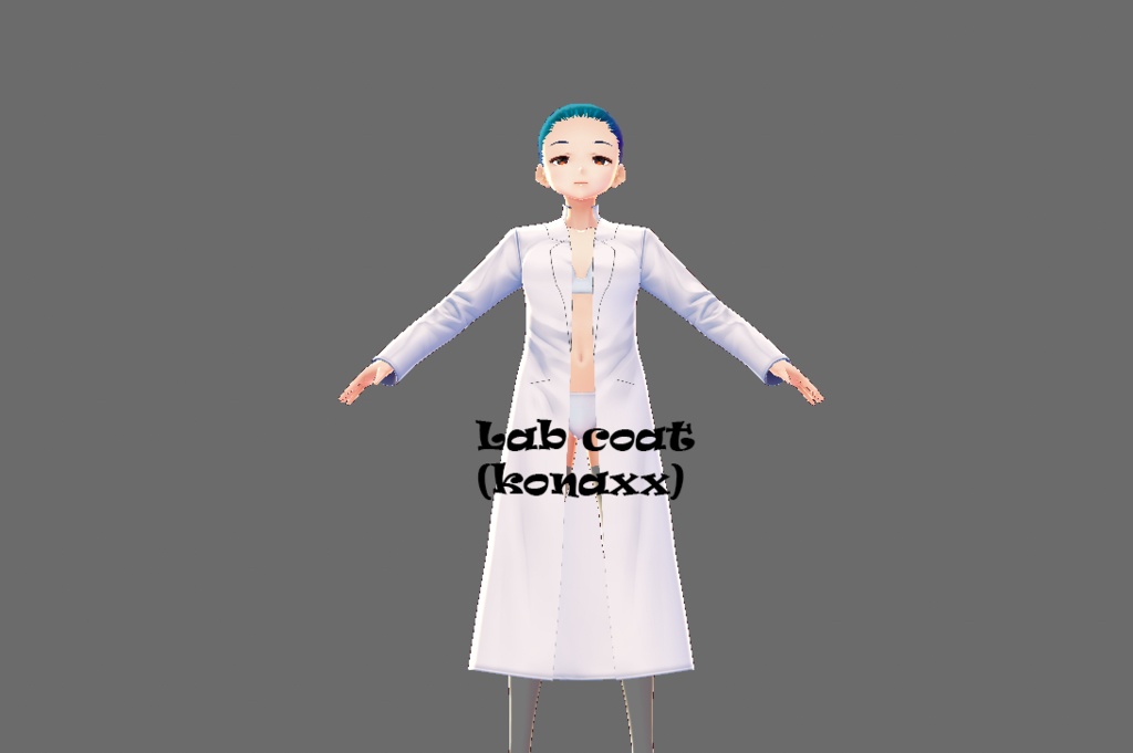 【VRoid】 白いコート (lab coat)