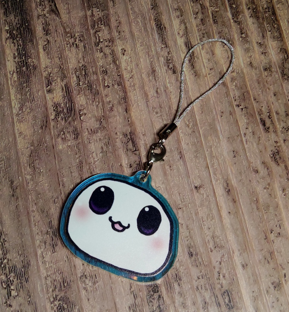 しろいおもちアクリルストラップ