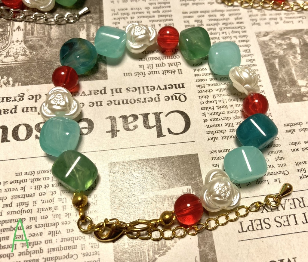 メロンソーダフロート&コーラフロートイメージブレスレット