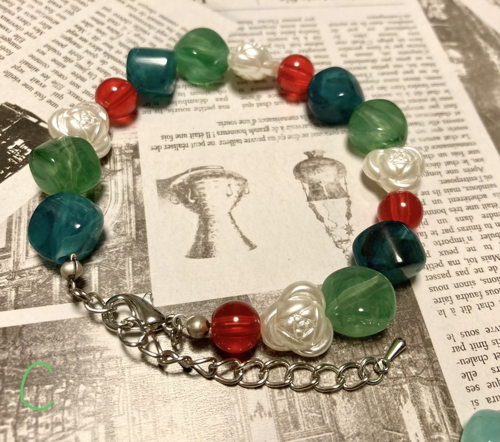 メロンソーダフロート&コーラフロートイメージブレスレット