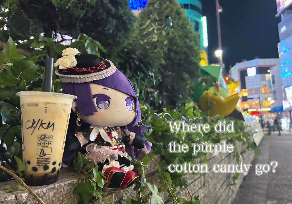 Where did the purple cotton candy go?