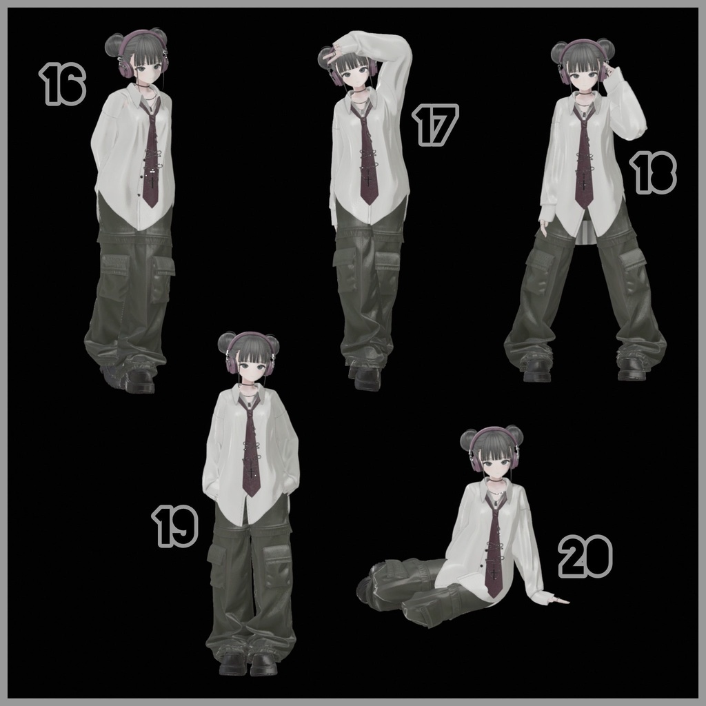 NoAR Pose Set vol.1 【20種】