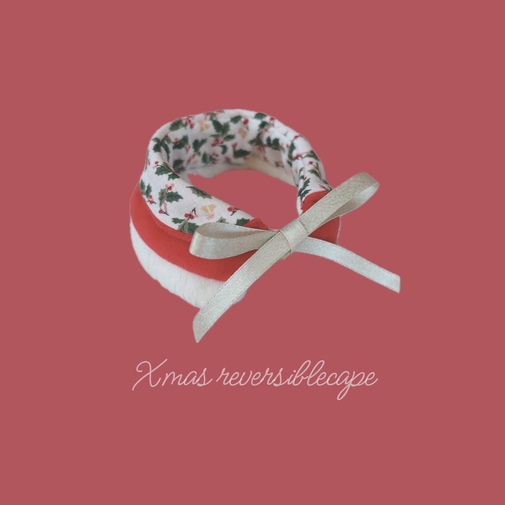 Xmasリバーシブルケープ