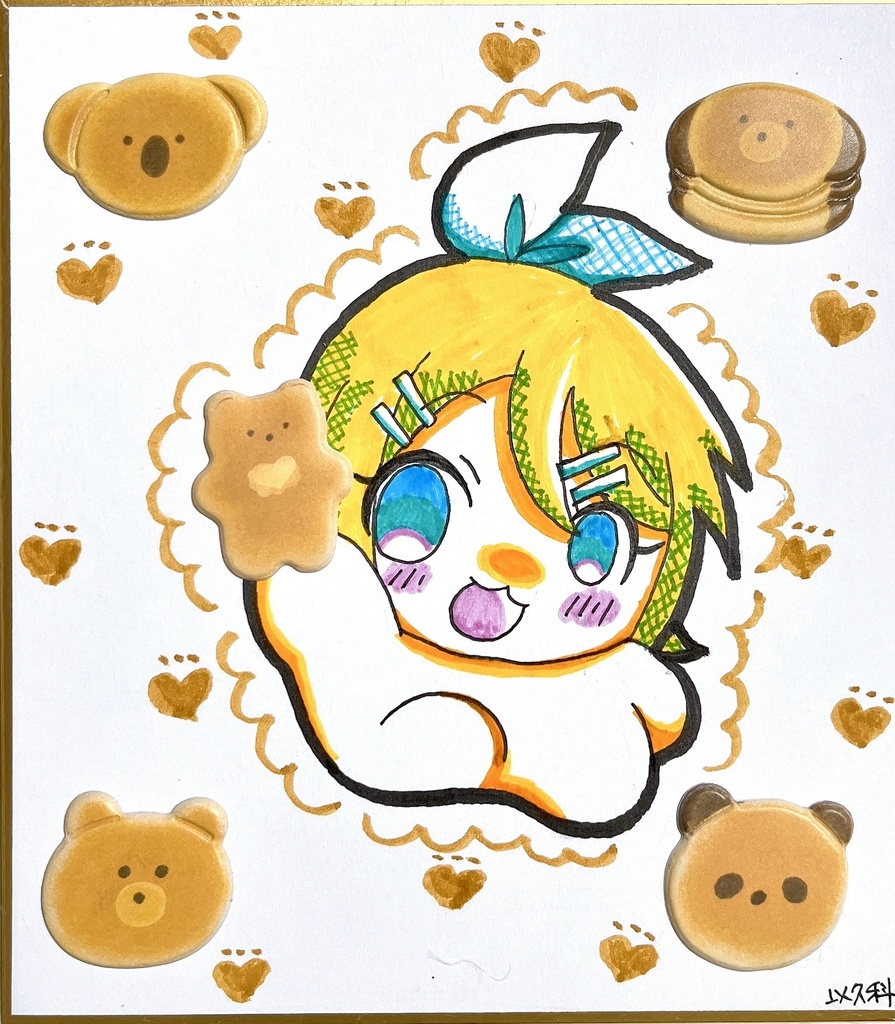 パンケーキ リンちゃん 色紙