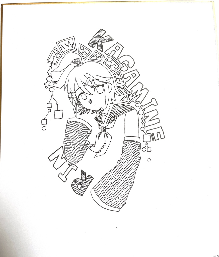 KAGAMINE RIN 色紙
