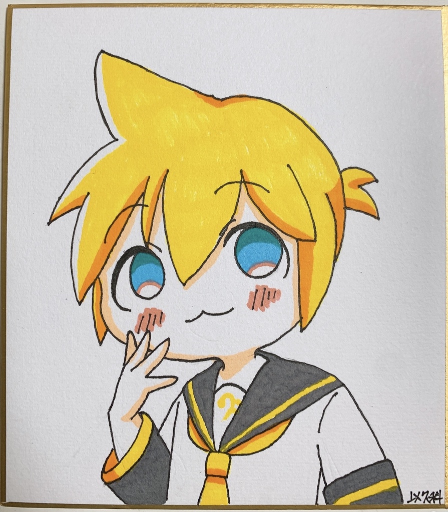 ちらっとレンくん 色紙