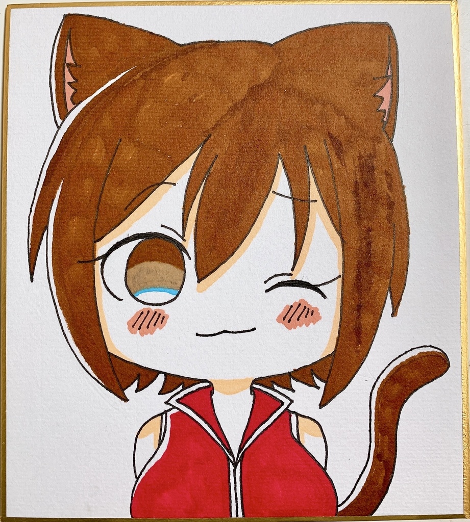 ネコなMEIKO 色紙