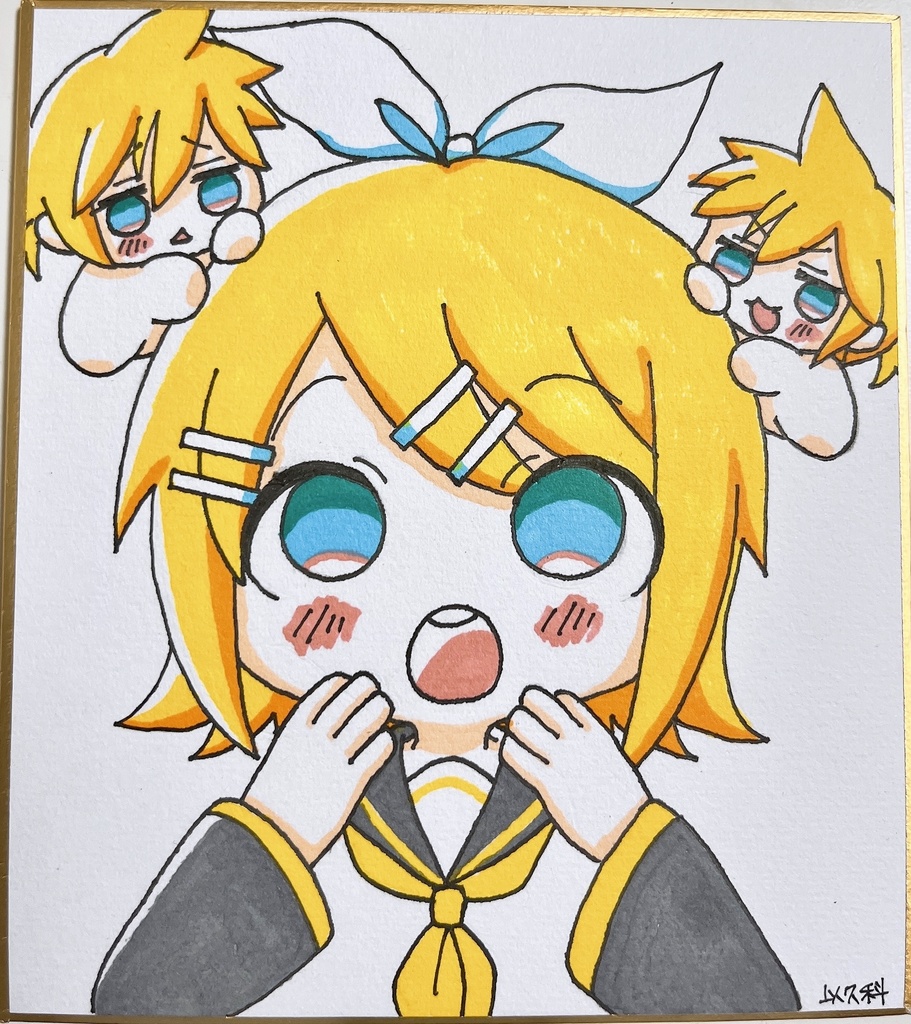 はわわリンちゃん 色紙
