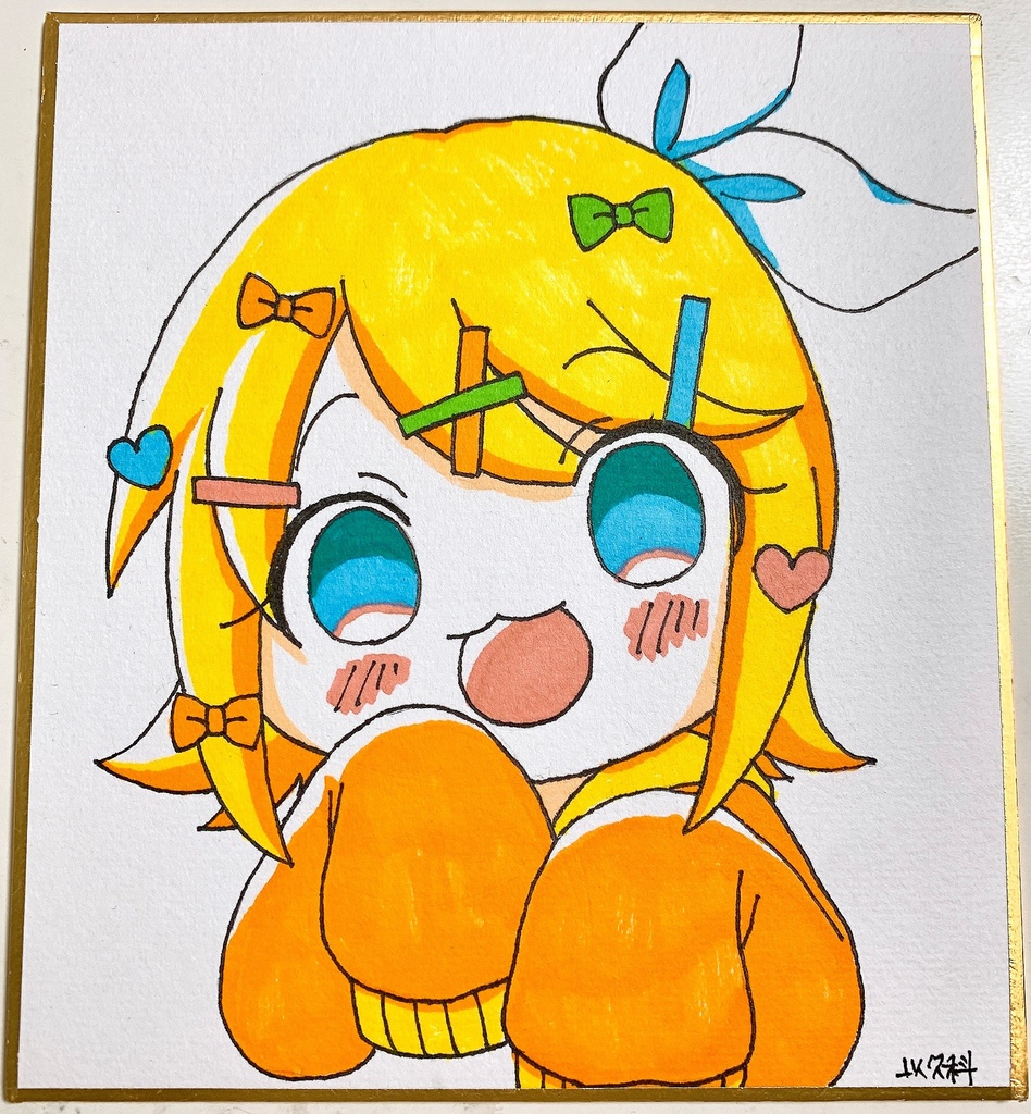 ぶかぶかパーカーリンちゃん 色紙