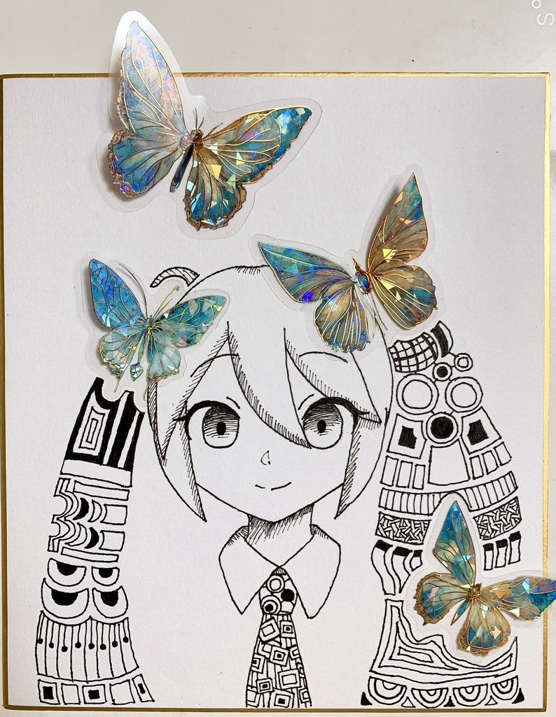 初音ミク 色紙