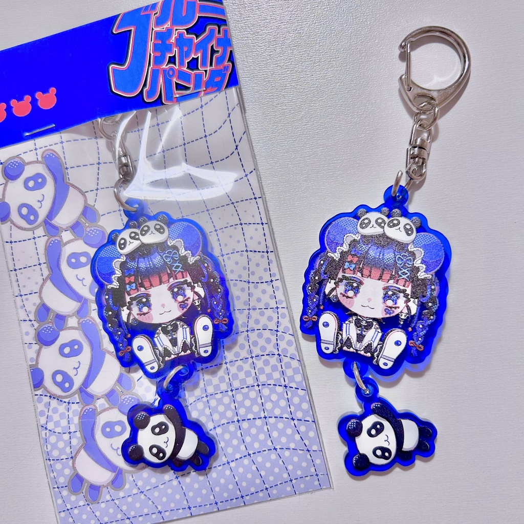 連結アクリルキーホルダー