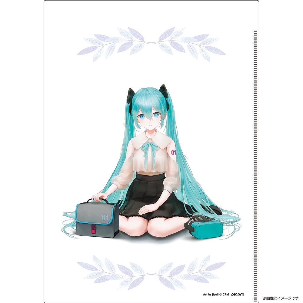 ミク 三つ折りA4クリアファイル_jizell