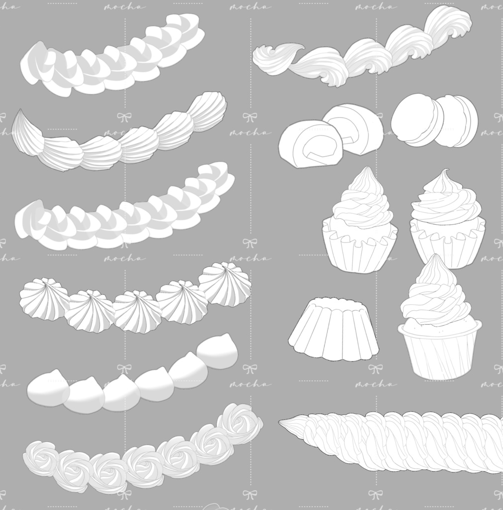 procreate用スイーツブラシ 39種