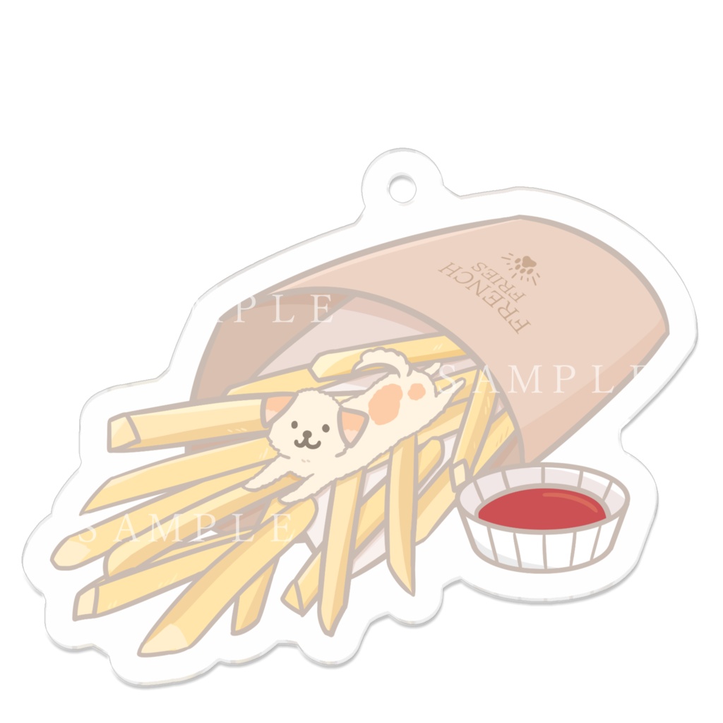 「犬」アクリルキーホルダー