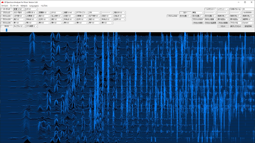 音楽“観賞”のためのスペクトラムアナライザー