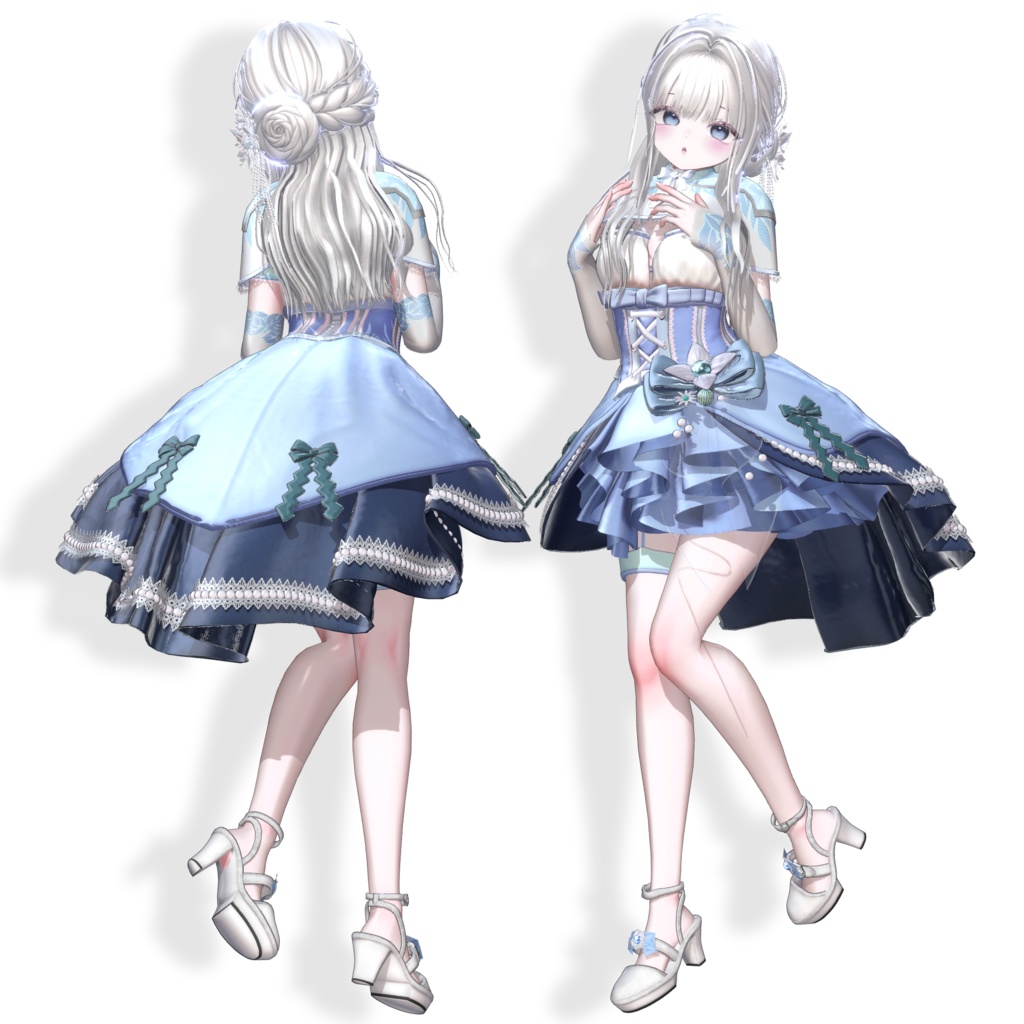 ✨発売間近✨ Classic Floral Half-Up Hair【14アバター対応】