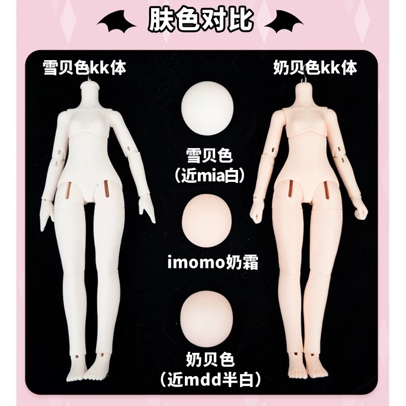 フルセット 1/4ドール サイズ ホワイト ドールボディ
