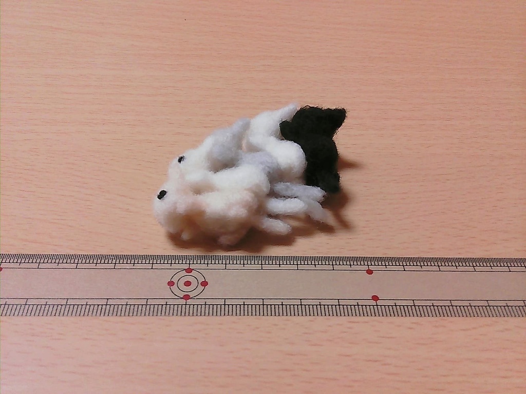 単色猫 羊毛フェルト マグネット 5個セット(送料無料)