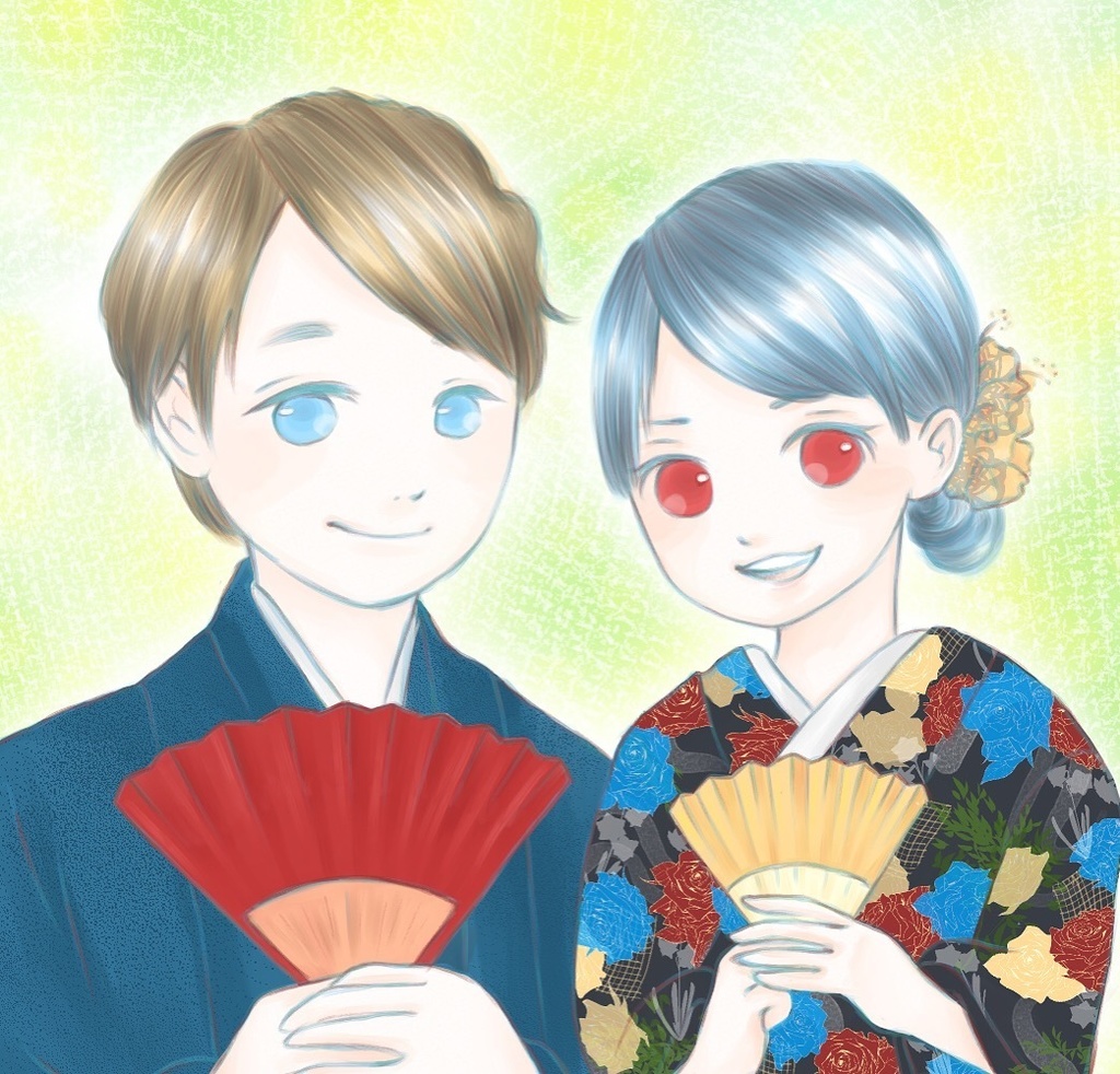 お赤飯の似顔絵屋さん