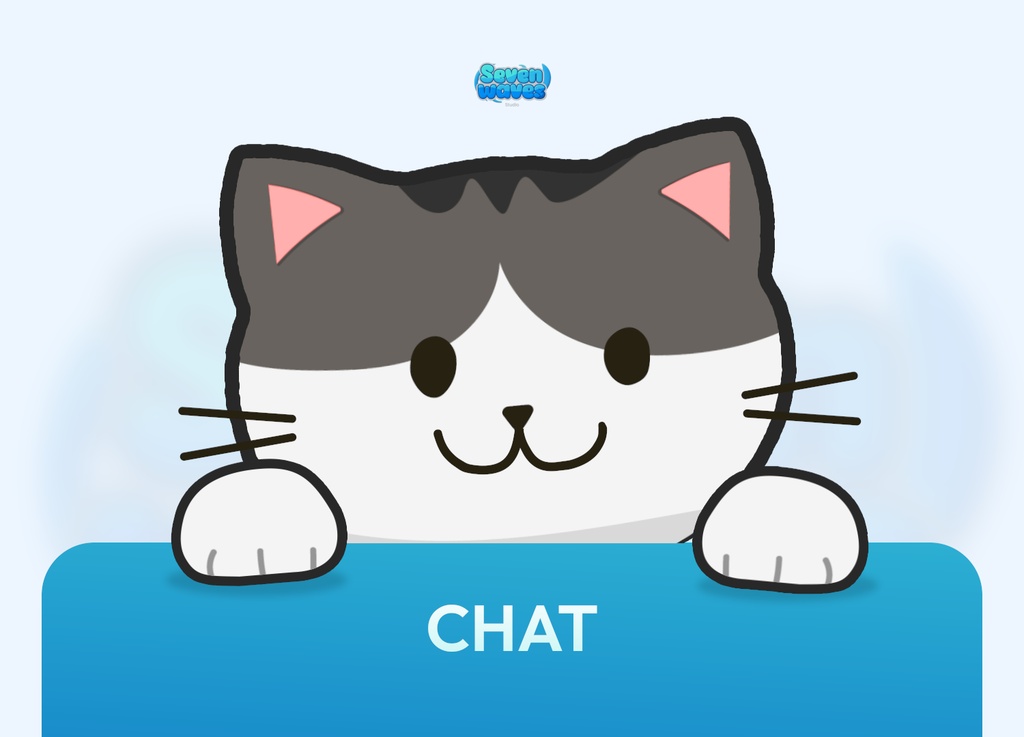 【動く配信素材/OBS】見守り猫「Cat Checking On You」黒猫&茶トラ 2種セット / Animated Peeking Cat Stream Overlay (WebM・ループ・商用利用可)