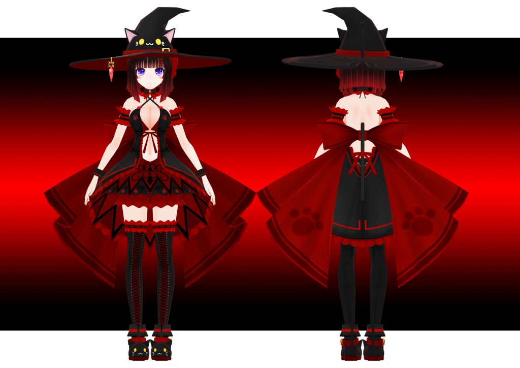 オリジナル3Dモデル 「大葉くろね」