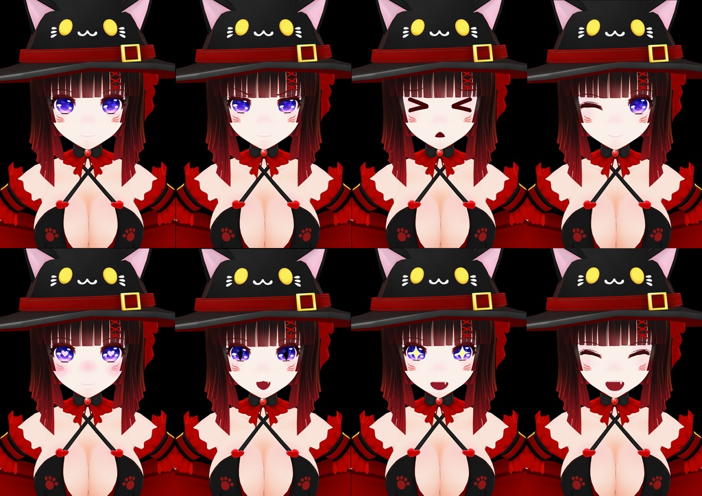 オリジナル3Dモデル 「大葉くろね」