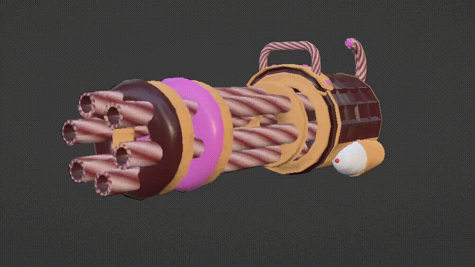 【3d】お菓子ミニガン