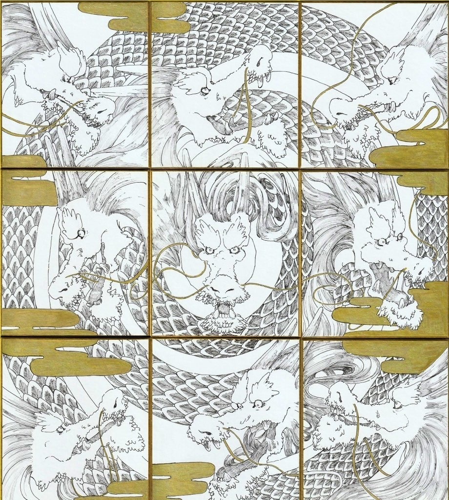 龍祀り「九頭龍一体図」