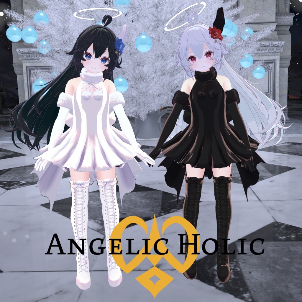 【7アバター対応】フルコーデセットSnowAngel