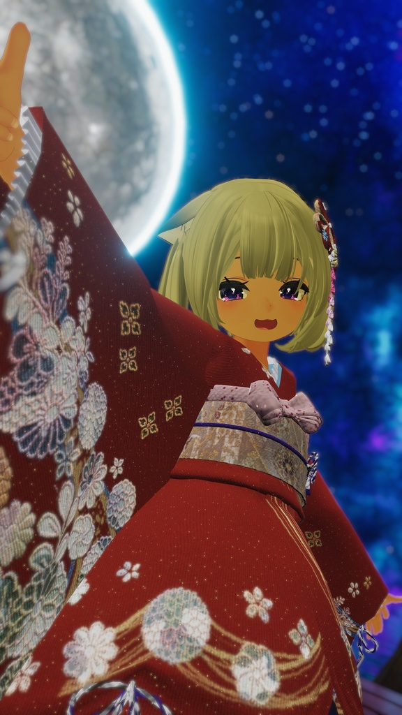 【6アバター対応】アレンジ振袖 IZANAMIcutie