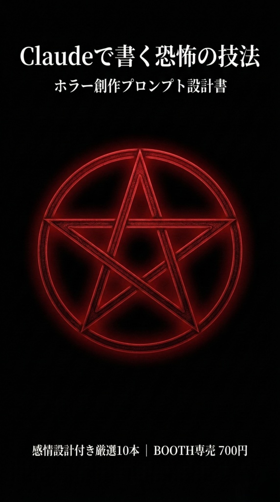 Claudeで書く恐怖の技法　ホラー創作プロンプト設計書
