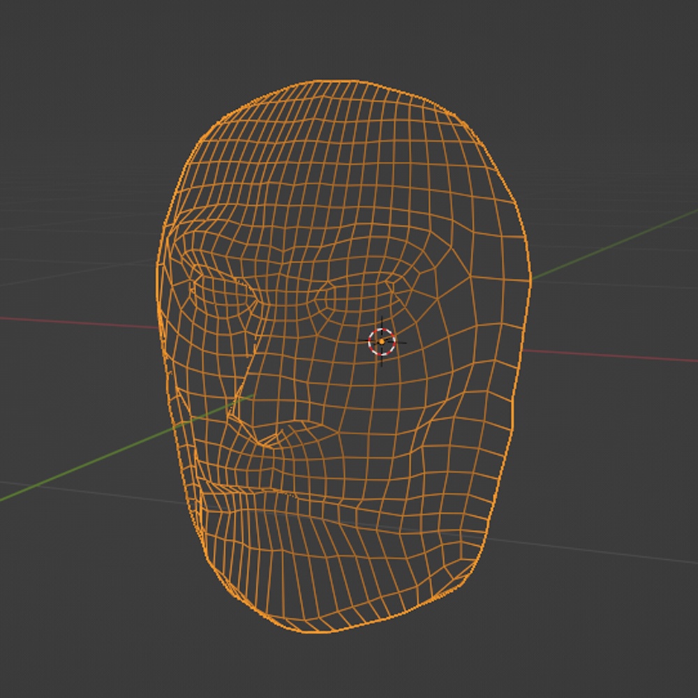 おじさんのお面 3Dデータ