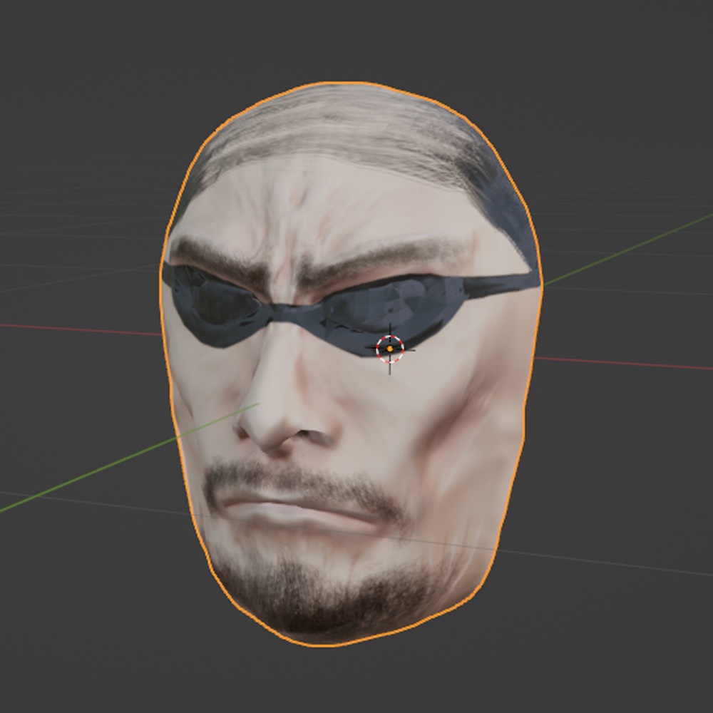 おじさんのお面 3Dデータ