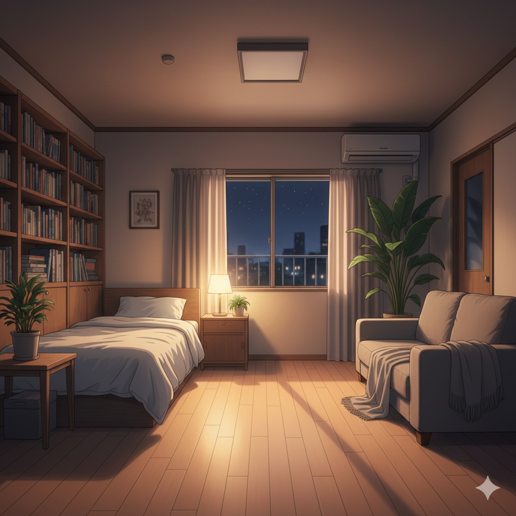 深夜雑談向け VTuber配信背景 10枚セット【PNG／商用利用可】