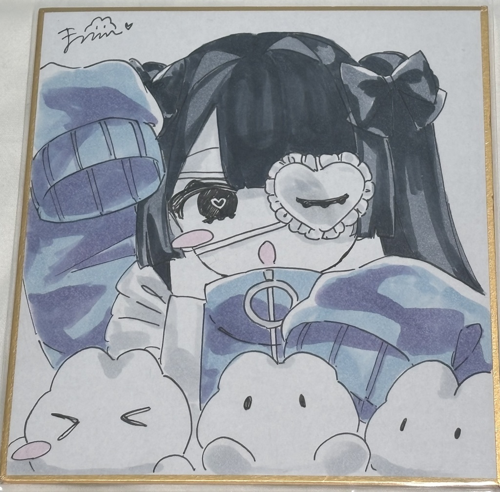 ジャージうさぎ2【原画色紙】