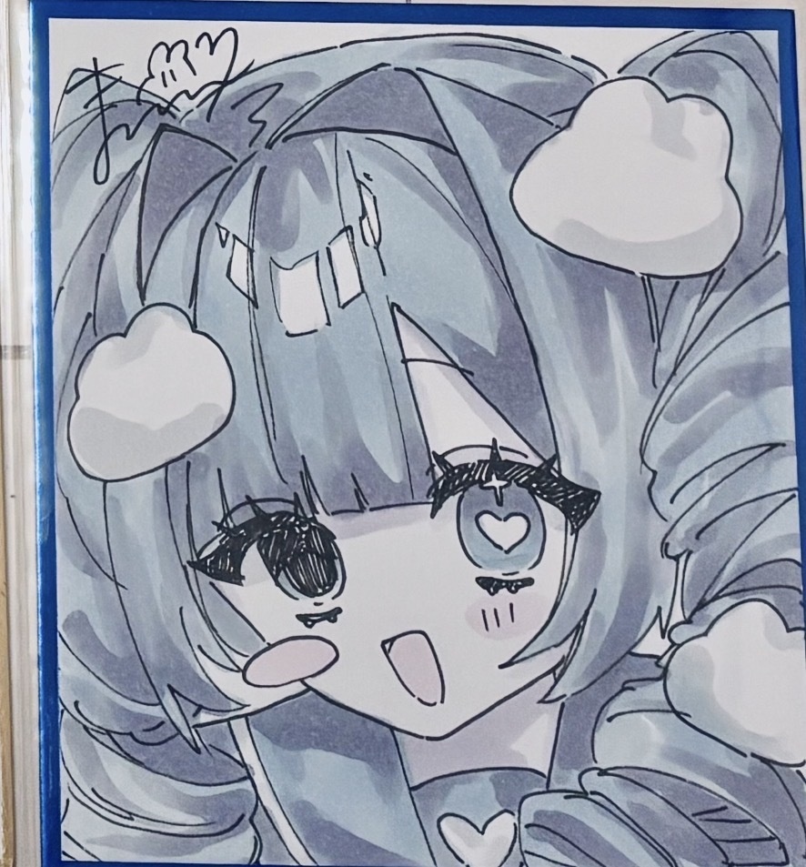 【原画色紙】君しか見えないの！
