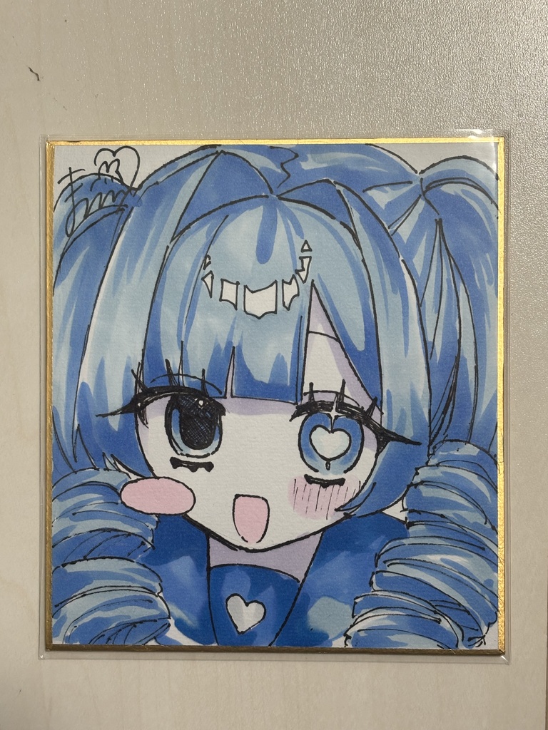 【原画色紙】君しか見えないの♡