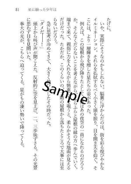 【創作小説】『星に願った少年は』