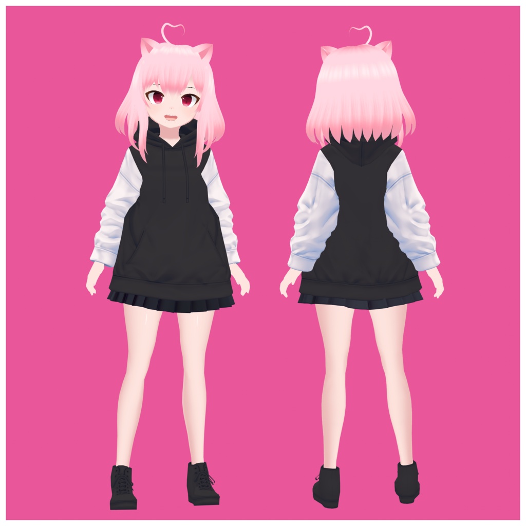 VTuber Adoptable "Falu-chan" Base 3D Model