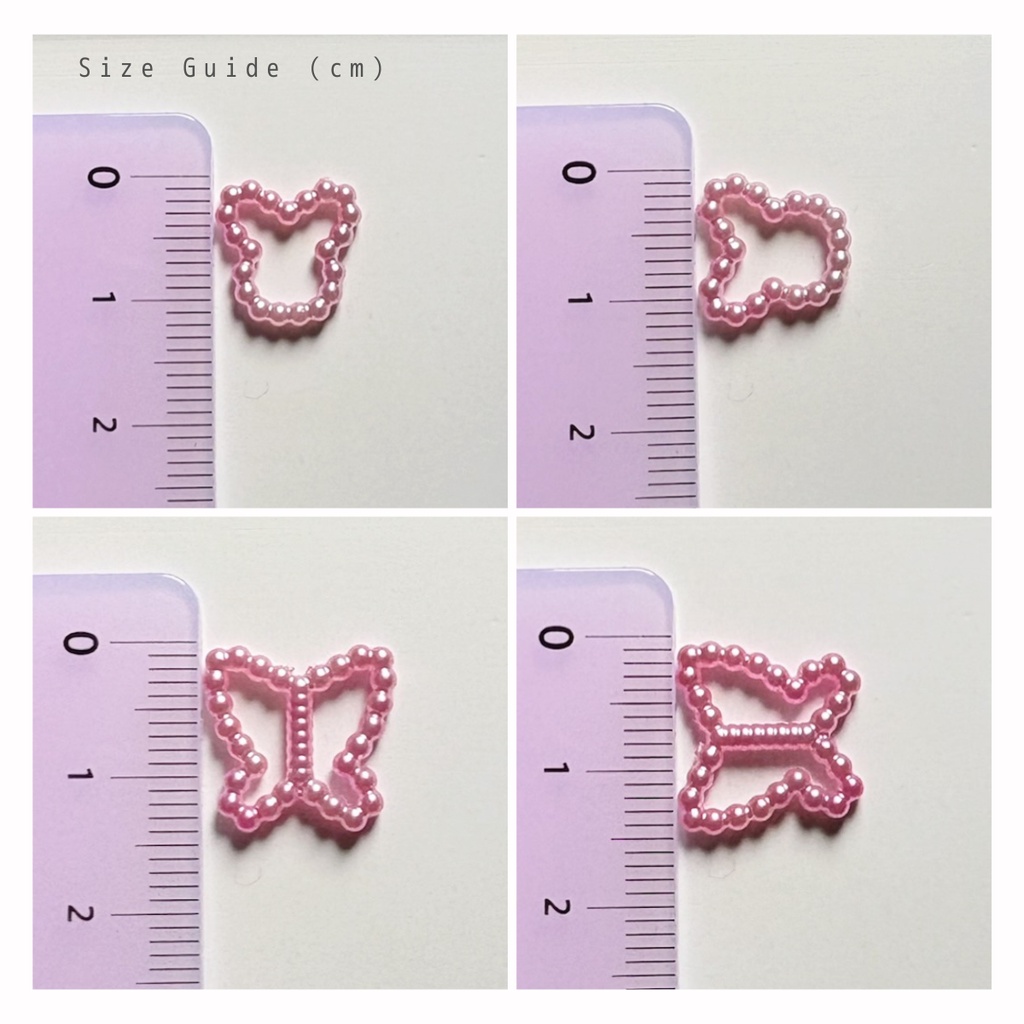 【Pearl Frame】 3D Nail Charm Set 💖✨